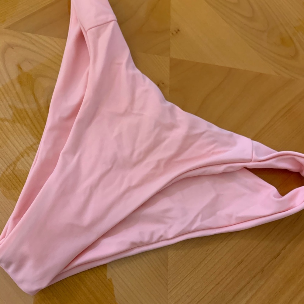 shein pink bathing suit bottoms, never worn
